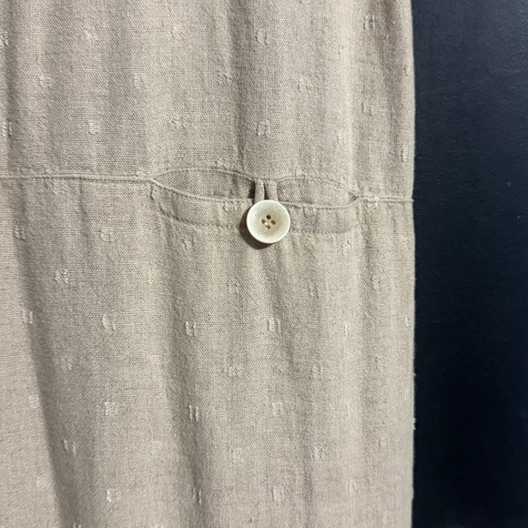 Freeport Studio Vintage Linen Blend Sleeveless Maxi Dress w/ Pockets  Size: 14 - Picture 3 of 6